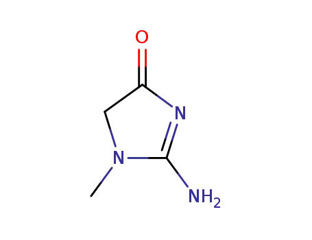 Molecular Structure of 60-27-5 (Creatinine)