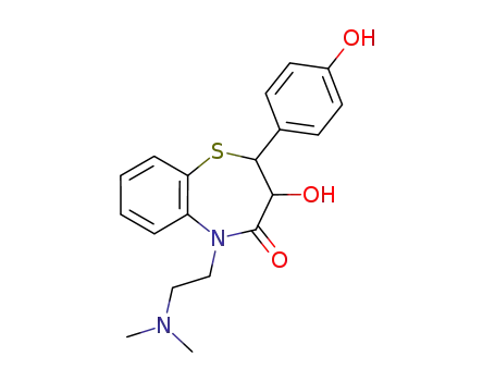 5-[2-(dimethylamino)ethyl]-3-hydroxy-2-(4-hydroxyphenyl)-2,3-dihydro-1,5-benzothiazepin-4(5H)-one