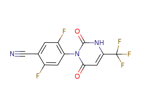 4-[2,6-dioxo-4-(trifluoromethyl)-3,6-dihydropyrimidin-1(2H)-yl]-2,5-difluorobenzonitrile