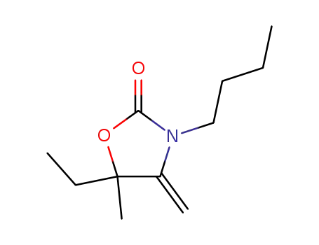 3-butyl-5-ethyl-5-methyl-4-methylene-oxazolidin-2-one