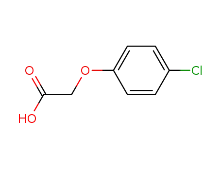 Molecular Structure of 122-88-3 (4-Chlorophenoxyacetic acid)