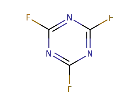 Molecular Structure of 675-14-9 (Cyanuric fluoride)