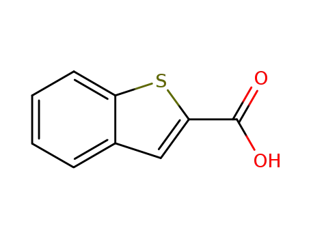 Molecular Structure of 6314-28-9 (Thianaphthene-2-carboxylic acid)