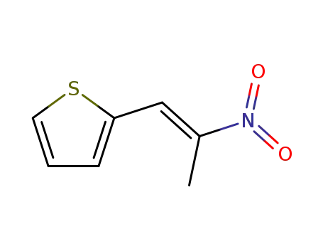 Molecular Structure of 37629-59-7 (2-[(1E)-2-nitroprop-1-en-1-yl]thiophene)