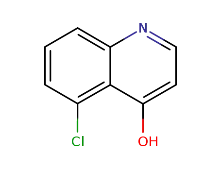 Molecular Structure of 23443-05-2 (5-chloroquinolin-4-ol)