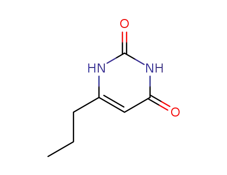 Molecular Structure of 13345-08-9 (6-n-propyluracil)