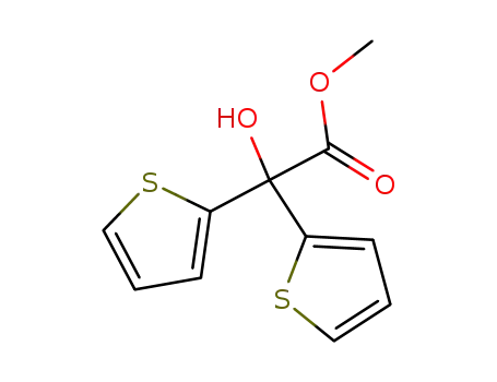 Molecular Structure of 26447-85-8 (Methyl 2,2-dithienylglycolate)