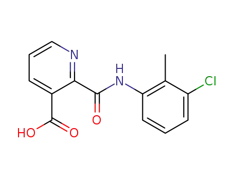 2-(2-methyl-3-chlorophenyl)amino-carbonyl-3-pyridinecarboxylic acid