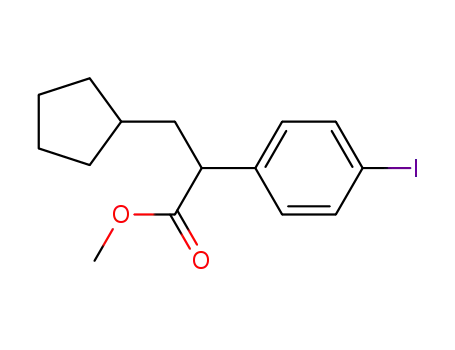 3-cyclopentyl-2-(4-iodo-phenyl)-propionic acid methyl ester