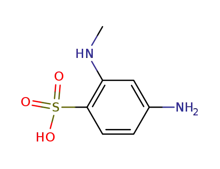 Molecular Structure of 123848-64-6 (2-AMINO-4-METHYLAMINOBENZENE SULFONIC ACID)