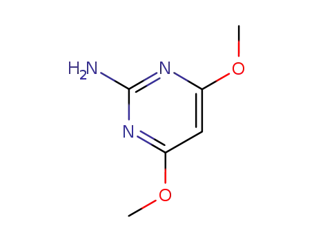 Molecular Structure of 36315-01-2 (2-Amino-4,6-dimethoxypyrimidine)