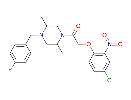 (2R,5S)-2-(4-chloro-2-nitro-phenoxy)-1-[4-(4-fluoro-benzyl)-2,5-dimethyl-piperazin-1-yl]-ethanone
