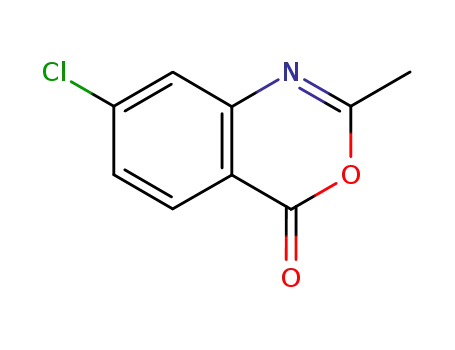 Molecular Structure of 708-73-6 (7-Chloro-2-methyl-3,1-benzoxazin-4-one)