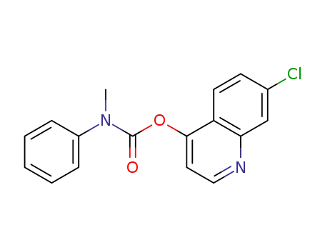 Molecular Structure of 431935-03-4 (7-chloro-4-quinolinyl methyl(phenyl)carbamate)