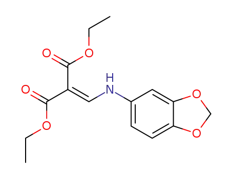 Propanedioic acid,2-[(1,3-benzodioxol-5-ylamino)methylene]-, 1,3-diethyl ester cas  17394-77-3