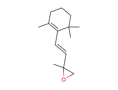 Molecular Structure of 58689-13-7 (Oxirane, 2-methyl-2-[2-(2,6,6-trimethyl-1-cyclohexen-1-yl)ethenyl]-, (E)-)