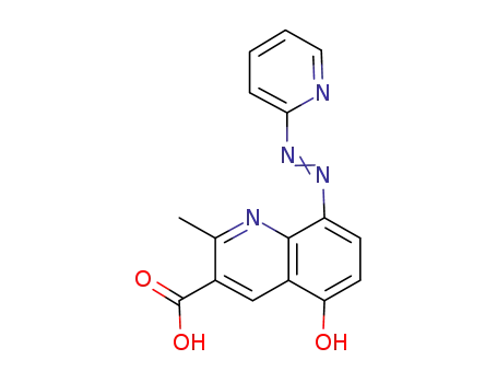 2-methyl-5-hydroxy-8-(2-pyridylazo)-quinoline-3-carboxylic acid