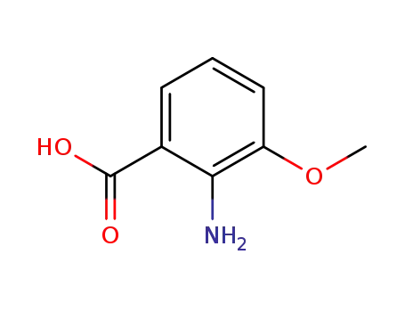 Molecular Structure of 3177-80-8 (2-AMINO-3-METHOXYBENZOIC ACID)