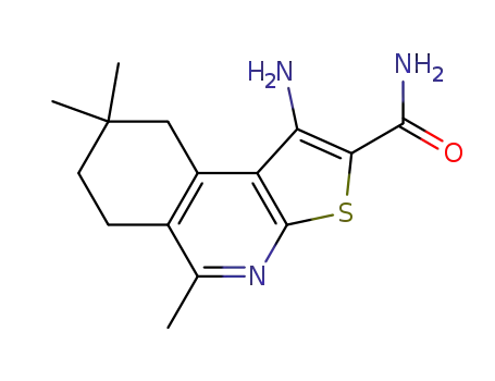 1-amino-5,8,8-trimethyl-6,7,8,9-tetrahydrothieno[2,3-c]isoquinoline-2-carboxamide