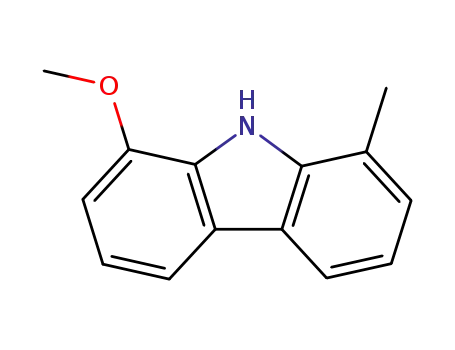 Molecular Structure of 73910-81-3 (9H-Carbazole, 1-methoxy-8-methyl-)