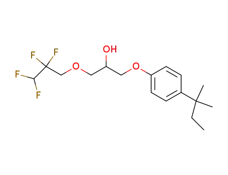 1-(2,2,3,3-tetrafluoro-propoxy)-3-(4-tert-amylphenoxy)-2-propanol
