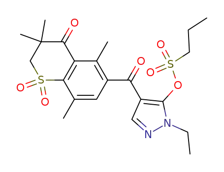 6-(1-Ethyl-5-n-propanesulfonyloxypyrazol-4-yl)carbonyl-3,3,5,8-tetramethylthiochroman-4-one-1,1-dioxide