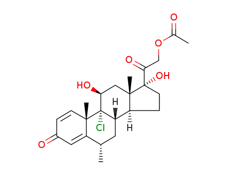 9α-chloro-11β,17α,21-trihydroxy-6α-methylpregna-1,4-diene-3,20-dione 21-acetate