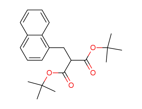 Molecular Structure of 188822-17-5 (Propanedioic acid, (1-naphthalenylmethyl)-, bis(1,1-dimethylethyl) ester)