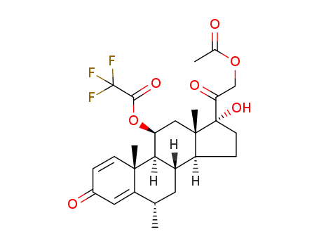 21-acetoxy-17-hydroxy-6α-methyl-11β-trifluoroacetoxy-1,4-pregnadiene-3,20-dione