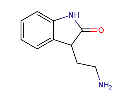 Molecular Structure of 60716-71-4 (3-(2-AMINO-ETHYL)-1,3-DIHYDRO-INDOL-2-ONE)