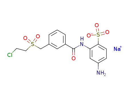 sodium salt of 3-[3'-(β-chloroethylsulfonyl-methyl)-benzoylamino]-aniline-4-sulfonic acid