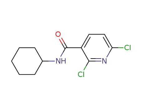 Molecular Structure of 1003872-51-2 (2,6-dichloro-N-cyclohexylnicotinamide)