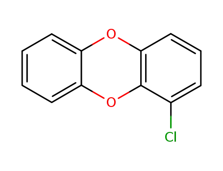 Molecular Structure of 39227-53-7 (1-CHLORODIBENZO-P-DIOXIN)