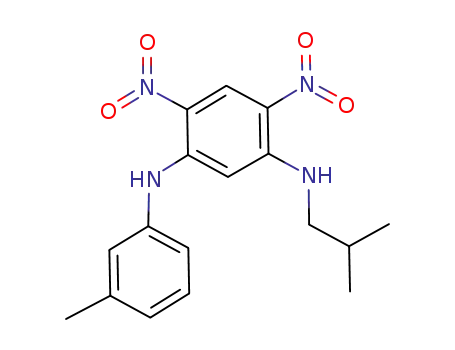 1-(3-methylphenyl)amino-5-(2-methylpropyl)amino-2,4-dinitrobenzene