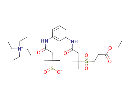 N,N,N-triethylethanaminium 4-{[2-({3-[(3-ethoxy-3-oxopropyl)sulfonyl]-3-methylbutanoyl}amino)phenyl]amino}-2-methyl-4-oxobutane-2-sulfinate
