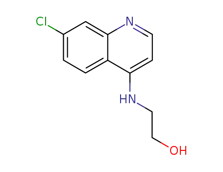 Molecular Structure of 91066-18-1 (2-(7-CHLOROQUINOLIN-4-YLAMINO)ETHANOL)