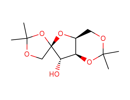 Molecular Structure of 18604-19-8 (1,2,4,6-DI-O-ISOPROPYLIDENE-ALPHA-L-SORBOFURANOSE)