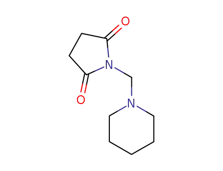 Molecular Structure of 13314-95-9 (1-(piperidin-1-ylmethyl)pyrrolidine-2,5-dione)