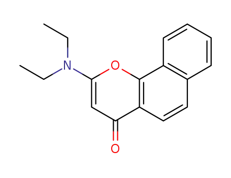Molecular Structure of 61035-03-8 (2-(diethylamino)-4H-benzo[h]chromen-4-one)