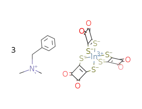 tris(benzyltrimethylammonium) [tris(1,2-dithioquadratato-S,S')indate(III)]