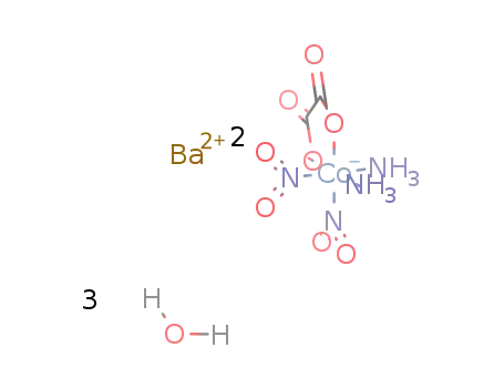 cis-cis-barium dinitrooxalatodiammine cobaltate * 3H2O