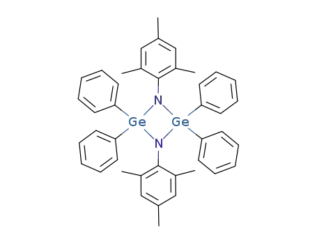 Molecular Structure of 122422-41-7 (1,3,2,4-Diazadigermetidine,
2,2,4,4-tetraphenyl-1,3-bis(2,4,6-trimethylphenyl)-)