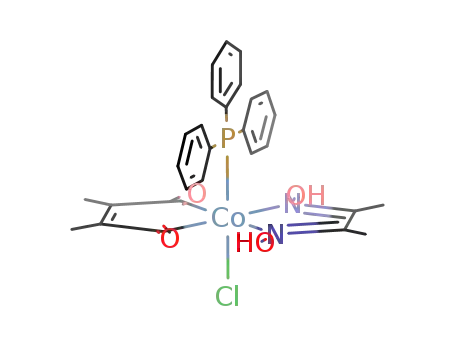 (CH3)2C4(O)2 cobalt(triphenylphoshine)(dimethylglyoxime)(chloride)