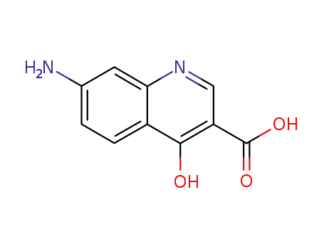 Molecular Structure of 85344-88-3 (3-Quinolinecarboxylicacid,7-amino-4-hydroxy-(9CI))