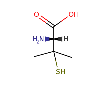 Molecular Structure of 1113-41-3 (L-Penicillamine)