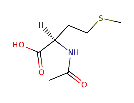 Molecular Structure of 1509-92-8 (N-Acetyl-D-methionine)
