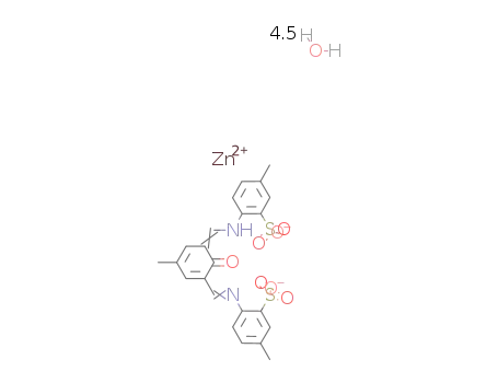 (N,N-(2-hydroxy-5-methyl-1,3-dibenzylidine)-bis-(4-methyl-2-sulphonate aniline))zinc*4.5hydrate