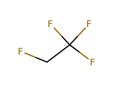 Molecular Structure of 811-97-2 (1,1,1,2-Tetrafluoroethane)