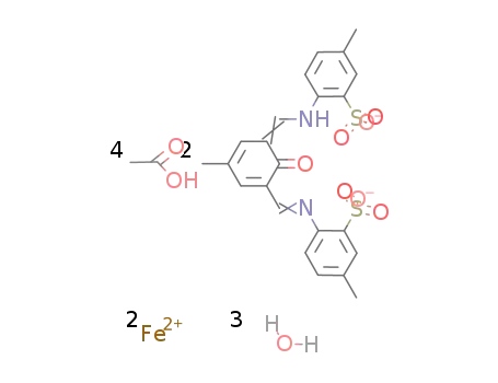 (N,N-(2-hydroxy-5-methyl-1,3-dibenzylidine)-bis-(4-methyl-2-sulphonate aniline))iron*1.5hydrate*di-acetic acid