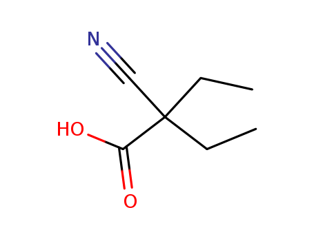 Butanoic acid, 2-cyano-2-ethyl-